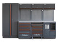 Arredo Beta C45PRO 2.0 X per officina 2955x645x2000mm con piano di lavoro in acciaio
