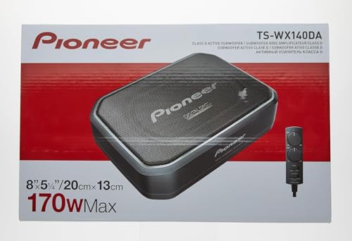 Pioneer Subwoofer attivo TS WX140DA, subwoofer con alloggiamento con potenza massima di 170W, subwoofer 20x13 cm in alloggiamento MDF, nero, potenza di ingresso nominale 50 W, telecomando via cavo : Amazon.it: Elettronica