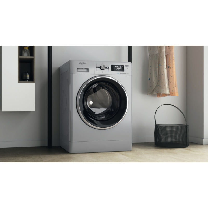 Whirlpool AWG 1114SD - Lavatrice professionale a Libera Installazione 11Kg 1400 Giri a Carica Frontale Classe A Silver