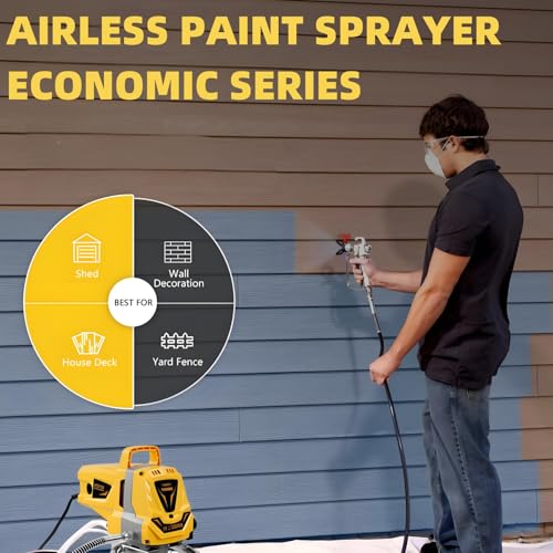 Airless Spruzzatore Vernice 3200psi, Produttività Avanzata Senza Assottigliamento per La Pittura Fai da te per Interni Della Casa Esterna : Amazon.it: Fai da te
