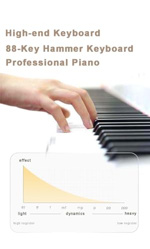 Tastiera pesata 88 tasti con supporto, pedale Sustain, pianoforte digitale con azione a martello, tastiera elettronica portatile di dimensioni standard con doppi altoparlanti, supporto Bluetooth MIDI : Amazon.it: Strumenti Musicali