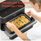 COSORI Friggitrice ad Aria 10 Litri, 8 in 1 Dual Blaze TwinFry con Doppio Cestello 5L &amp; 5L e Separatore Rimovibile, 2800W Air Fryer WiFi con Doppia Resistenza, 35 240℃, 70 Ricette Online, 4 8 Persone : Amazon.it: Casa e cucina