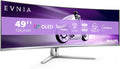 PHILIPS Evnia 49M2C8900LA - Monitor da gioco curvo OLED DQHD da 49 pollici, 144 Hertz, 0,03 ms GtG, HDR400, Ambiglow (5120x1440, HDMI 2.1, DisplayPort 1.4, USB-C, Hub USB) bianco