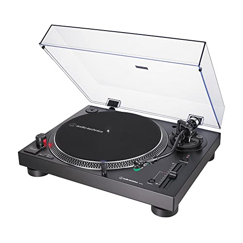 Audio Technica AT LP120XUSB BK Direct Drive Turntable (Analog &amp; USB), Fully Manual, Hi Fi, 3… : Elettronica