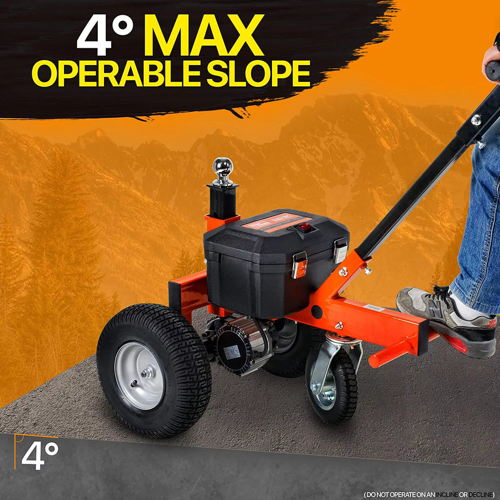 Carrello elettrico SuperHandy per rimorchio - Capacità di traino 2800 libbre, semovente, sistema di batterie AGM da 24 V 7 Ah - MadeInUSA