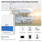 POWLAND 6,2KW Inverter solare ibrido, funziona senza batteria, indipendente da rete Inverter onda sinusoidale pura, Uscita 230V, PV 60 500Vdc, per batterie da 48V, funzione parallela, con Modulo WiFi : Amazon.it: Commercio, Industria e Scienza