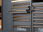 Arredo Beta C45PRO 2.0 X per officina 2955x645x2000mm con piano di lavoro in acciaio