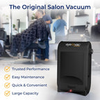 EyeVac Pro 2025 Aspirapolvere automatico Touchless con paletta – Ultra veloce e potente – Ideale per spazzare, peli di animali, cibo, sporco, cucina, aspirapolvere con cavo, senza sacco, sensori automatici, 1400 Watt (nero)