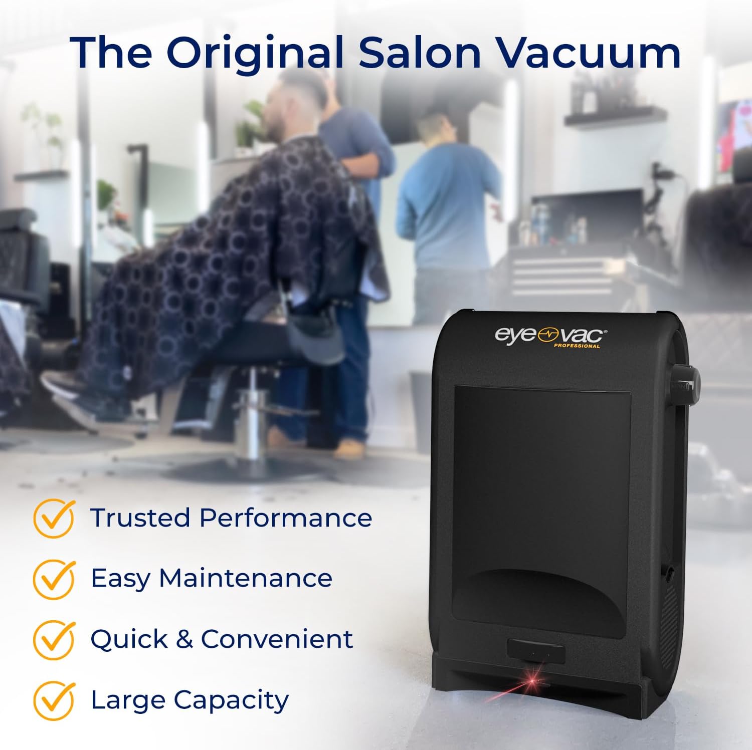 EyeVac Pro 2025 Aspirapolvere automatico Touchless con paletta – Ultra veloce e potente – Ideale per spazzare, peli di animali, cibo, sporco, cucina, aspirapolvere con cavo, senza sacco, sensori automatici, 1400 Watt (nero)