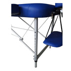 Lettino Massaggi Pieghevole in Alluminio – Portatile, Leggero, Altezza Regolabile, Schienale Reclinabile, 15 kg
