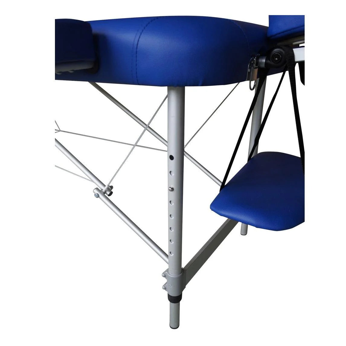 Lettino Massaggi Pieghevole in Alluminio – Portatile, Leggero, Altezza Regolabile, Schienale Reclinabile, 15 kg