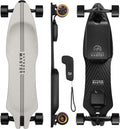 Skateboard elettrico Caribou con telecomando, autonomia 26 miglia, velocità massima 32 mph, 2 motori nel mozzo da 1000 W, longboard elettrico per adulti e adolescenti principianti, garanzia di 6 mesi.