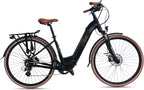 CYBIC Bici Elettrica 28" per Donna/Uomo, con Motore Centrale Shimano 250W, 8 Velocità, Bicicletta Elettrica per Adulti, Batteria 504Wh (36V) al Litio, Freni Idraulici Bici Elettrica da Città