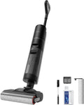 DREAME H12 Pro Ultra Aspirapolvere Lavapavimenti, Lavaggio e Asciugatura Spazzola, Auto-Pulizia con Doppia Rotazione e Raschietto, 16.000 Pa, Pulizia Bordi su Due Lati, Rilevamento e Regolazione Smart