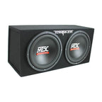 MTX TNE212D Subwoofer doppio da 12" e 1200 W con amplificatore monoblocco da 1500 W e condensatore da 2 Farad