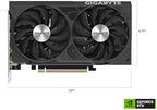 Scheda grafica GIGABYTE GeForce RTX 4060 Ti WINDFORCE OC 16G del 2025, 2 ventole WINDFORCE, scheda video GV-N406TWF2OC-16GD da 16 GB e 128 bit GDDR6.