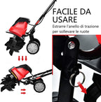 RELAX4LIFE Motozappa Elettrica 1200W/1500W, Zappa a Motore Elettrica 4/6 Lame, Velocità 365/400 rpm, Profondità di Lavoro 22 CM, Larghezza 35/43 CM (1200W)