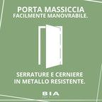 Spaziosa Casetta in Legno 4 x 3 m Senza Pavimento