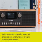 Pure Classic C D6 Sistema Musicale (Lettore CD, DAB /FM, Bluetooth, AUX, USB, Sveglia/Timer per il Sonno) Caffè Nero/Noce : Amazon.it: Elettronica
