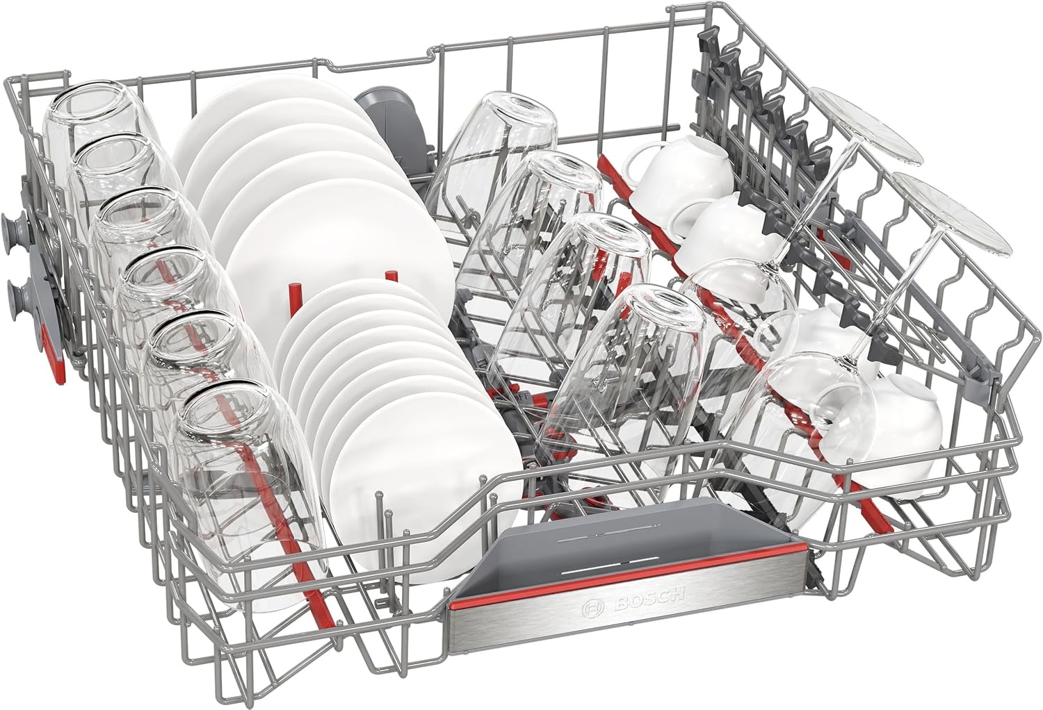 SMS8ECI02E Series 8, Freestanding Smart Dishwasher, 14 Places, Customisable Baskets, EcoSilence Drive Motor, Intensive Wash, Steel, 60 cm