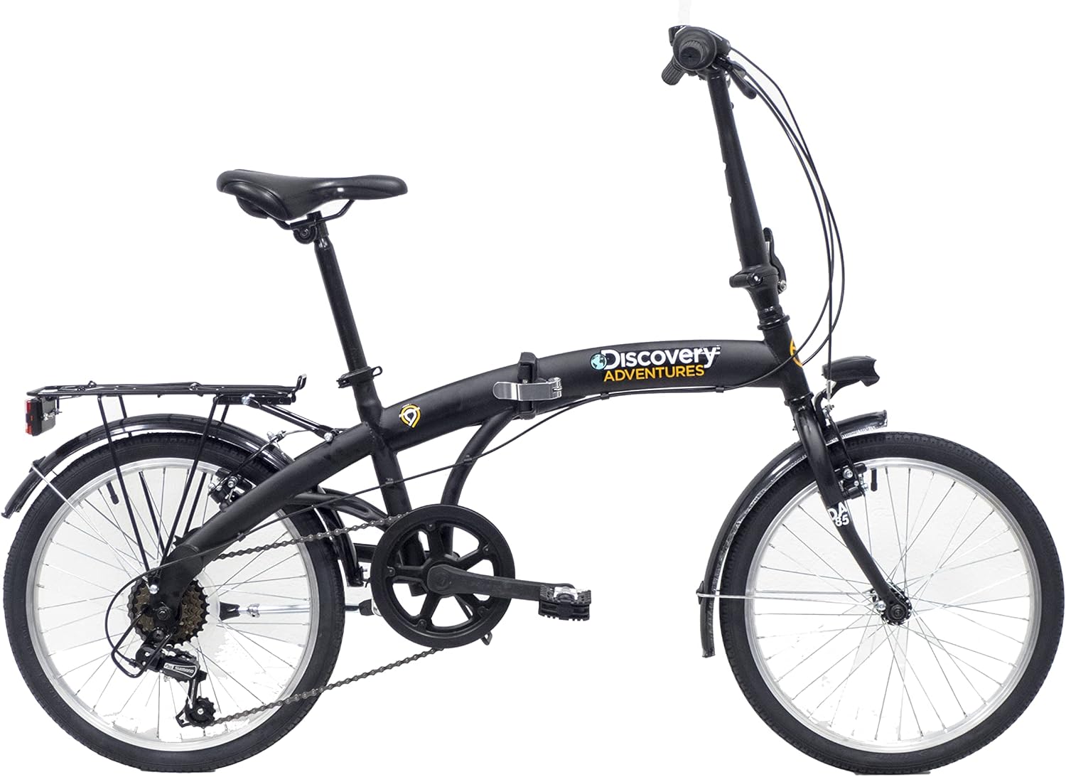 Denver Folding Bike, Matte Black, Unisex, 20
