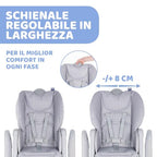 Chicco Polly 2 Start, Seggiolone Per Neonati Dalla Nascita A 3 Anni (15 Kg), Regolabile, 4 Ruote, Schienale Completamente Inclinabile In Sedia E Chiusura Compatta, color Happy Argento : Prima infanzia