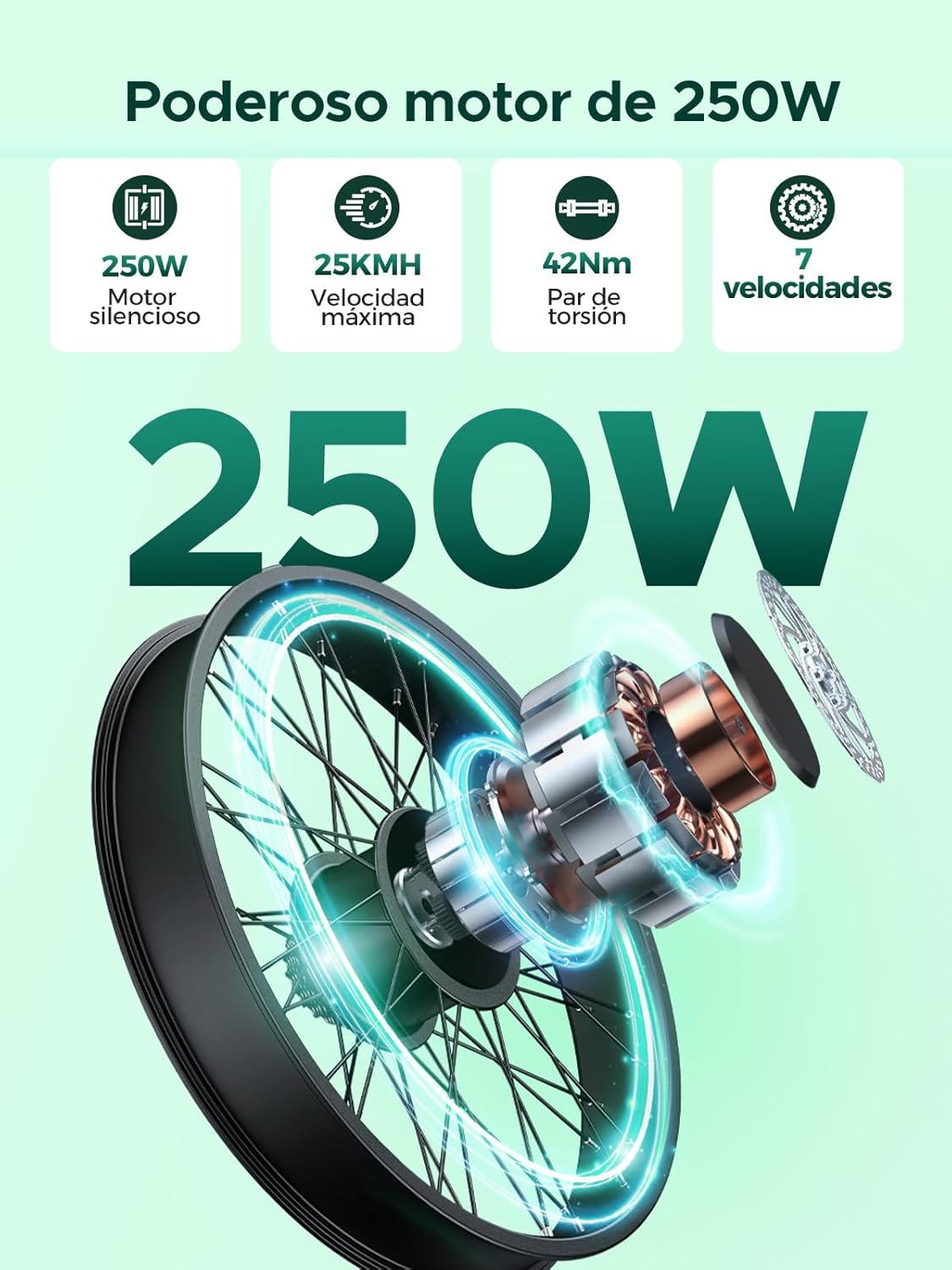 Bici Elettrica Per Adulti Da 26", 7 Velocità Bicicletta Elettrica da 36V 13Ah Batteria Rimovibile, 25km/h & Autonomia di 80-100km E-bike Per Pendolari Urbani, IP65 impermeabile