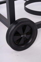 Carrello per friggitrice a doppio bruciatore a propano per esterni, 2 pentole in alluminio da 18 QT e cestelli per friggere, ideale per fritture di pesce, alette di pollo, patatine fritte, patatine fritte Cajun