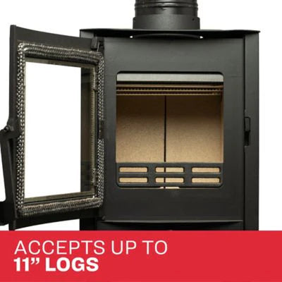 Stufa a legna piccola US Stove da 750 piedi quadrati