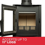 Stufa a legna piccola US Stove da 750 piedi quadrati