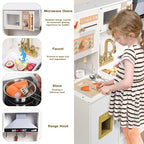 Cucina Legno per Bambini Cucina Giocattolo per Bambini Cucina Bambini Accessori Cucina Bambini Cucina Bambina Giochi Bambini 3 4 5 6 Anni : Giochi e giocattoli