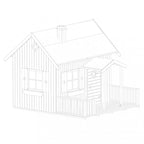 Casetta di legno da giardino gioco per bambini