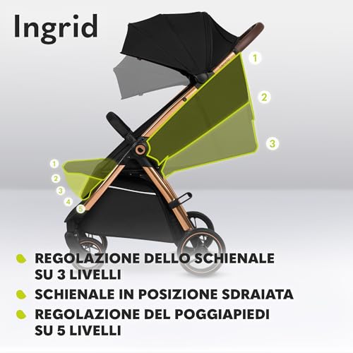 Passeggino Assorbimento Pieghevole poggiapiedi regolabili
