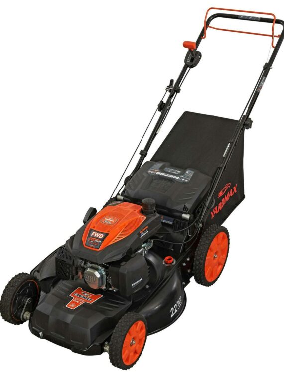 Rasaerba semovente a benzina 3 in 1 con trazione anteriore, SELECT PACE, 6 velocità CVT, ruote alte, 22 pollici, 201 cc, Yard Max