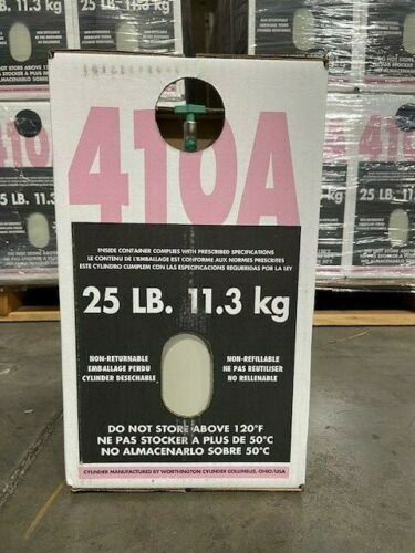 25 libbre di refrigerante R410A, nuovo, sigillato in fabbrica.