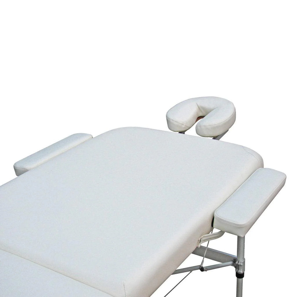 Lettino Massaggi Pieghevole in Alluminio – Portatile, Leggero, Altezza Regolabile, Schienale Reclinabile, 15 kg