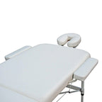 Lettino Massaggi Pieghevole in Alluminio – Portatile, Leggero, Altezza Regolabile, Schienale Reclinabile, 15 kg