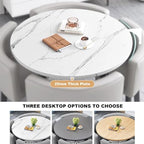 YHKJLYH Set Tavolo da Pranzo Rotondo/Quadrato con sedie, Tavolo da conferenza Moderno e Set da 4 sedie, Combinazione Tavolo Reception e Sedia, Set Tavolo da Cucina in Legno per 4 Persone per soggior : Casa e cucina