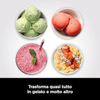 Ninja CREAMi Gelatiera, macchina per gelato e dessert congelati, 1,4 l, 3 vasetti, 7 programmi, per gelati, sorbetti, frullati, frappè, nero/argento, NC300EU : Amazon.it: Casa e cucina