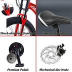 YSACJFD Mountainbikes Dual Suspension Fahrrad Kohlenstoffstahl Geschwindigkeit