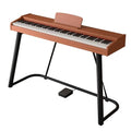 Tastiera pesata 88 tasti con supporto, pedale Sustain, pianoforte digitale con azione a martello, tastiera elettronica portatile di dimensioni standard con doppi altoparlanti, supporto Bluetooth MIDI : Amazon.it: Strumenti Musicali