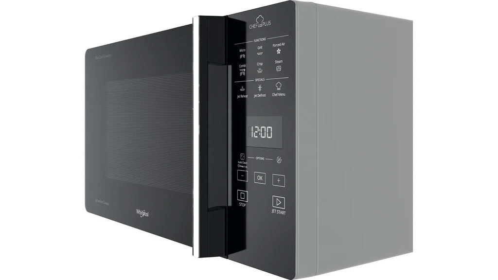 Microonde Combinato Whirlpool Chef Plus Mcp 359 Sl 800 W 25 Litri Grill (A30xL52xP49,4) Funzione Cottura A Vapore Argento