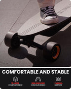 Skateboard elettrico Caribou con telecomando, autonomia 26 miglia, velocità massima 32 mph, 2 motori nel mozzo da 1000 W, longboard elettrico per adulti e adolescenti principianti, garanzia di 6 mesi.