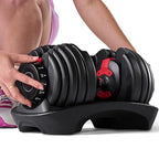 Bowflex Selecttech Pesi Fitness A Carico Variabile, Manubrio 552, Nero Rosso, ‎42.93 x 20.32 x 22.86 cm, 24 Kg : Amazon.it: Sport e tempo libero