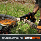 WORX Nitro Mini Motosega potatore a batteria WG325E, Motore Brushless, lubrificazione automatica, leggera e compatta, Motosega Elettrica, PowerShare 20V, con batteria e caricabatterie : Giardino e giardinaggio