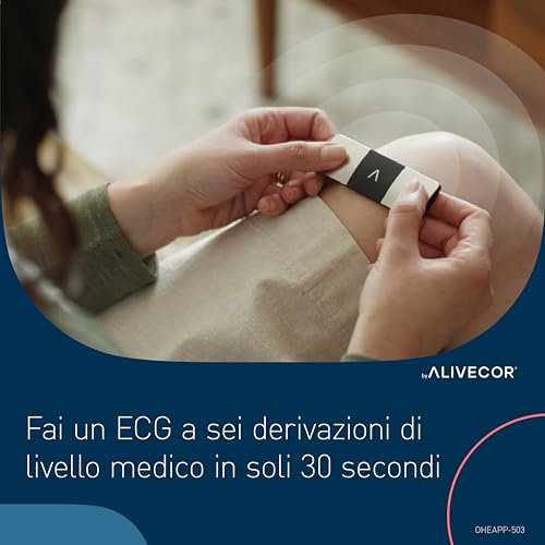 AliveCor KardiaMobile 6L ECG di livello medico | L’ECG Portatile a 6 Derivazioni | Rileva la Fibrillazione Atriale, Bradicardia e Tachicardia in Soli 30 Secondi | Distribuito da OMRON : Amazon.it: Commercio, Industria e Scienza