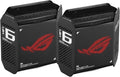 -  ROG Rapture GT6 Noir - Set de 2 Routeurs sans fil Wi-Fi AX Tri Band 10000 Mbps (2x AX4804 + AX574) MU-MIMO 4x4:2x2 Mesh avec 3 ports LAN 10/100/1000 Mbps + 1 port WAN 2.5 GbE