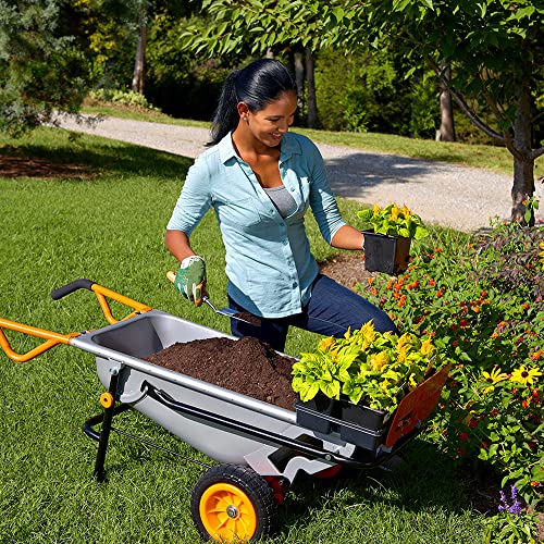 Worx WG050 Carriola Multifunzione a Due Ruote, Porta Sacchi, Porta Fusti, Trasporto Sassi, Trasporto Vasi, Capacità di Carico Max 136kg : Amazon.it: Casa e cucina