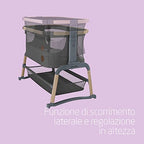 Maxi Cosi Iora Air Lettino neonato, co sleeping con materasso imbottito, funzione dondolo, regolabile in altezza, reclinabile,tessuti riciclati ecologici e traspiranti, 0 9 kg, Beyond Graphite : Prima infanzia