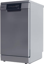 Candy Brava CDPH 2D1047S Lavastoviglie Slim a Libera Installazione, 10 Coperti, 5 Programmi, Ciclo Rapido, Classe E, AxLxP 85x45x58 cm, Argento [Classe di efficienza energetica E]